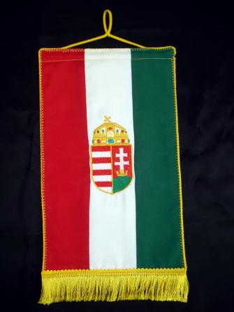 Magyar Nemzeti zászló asztali - nyomtatott címerrel
